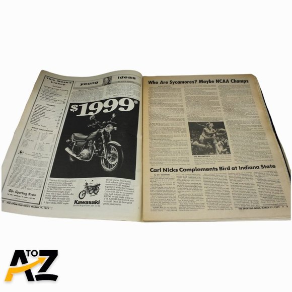 SPORTING NEWS-MARCH 17, 1979-LARRY BIRD/INDIANA STATE-NO LABEL-COMPLETE MAGAZINE - Picture 3 of 10